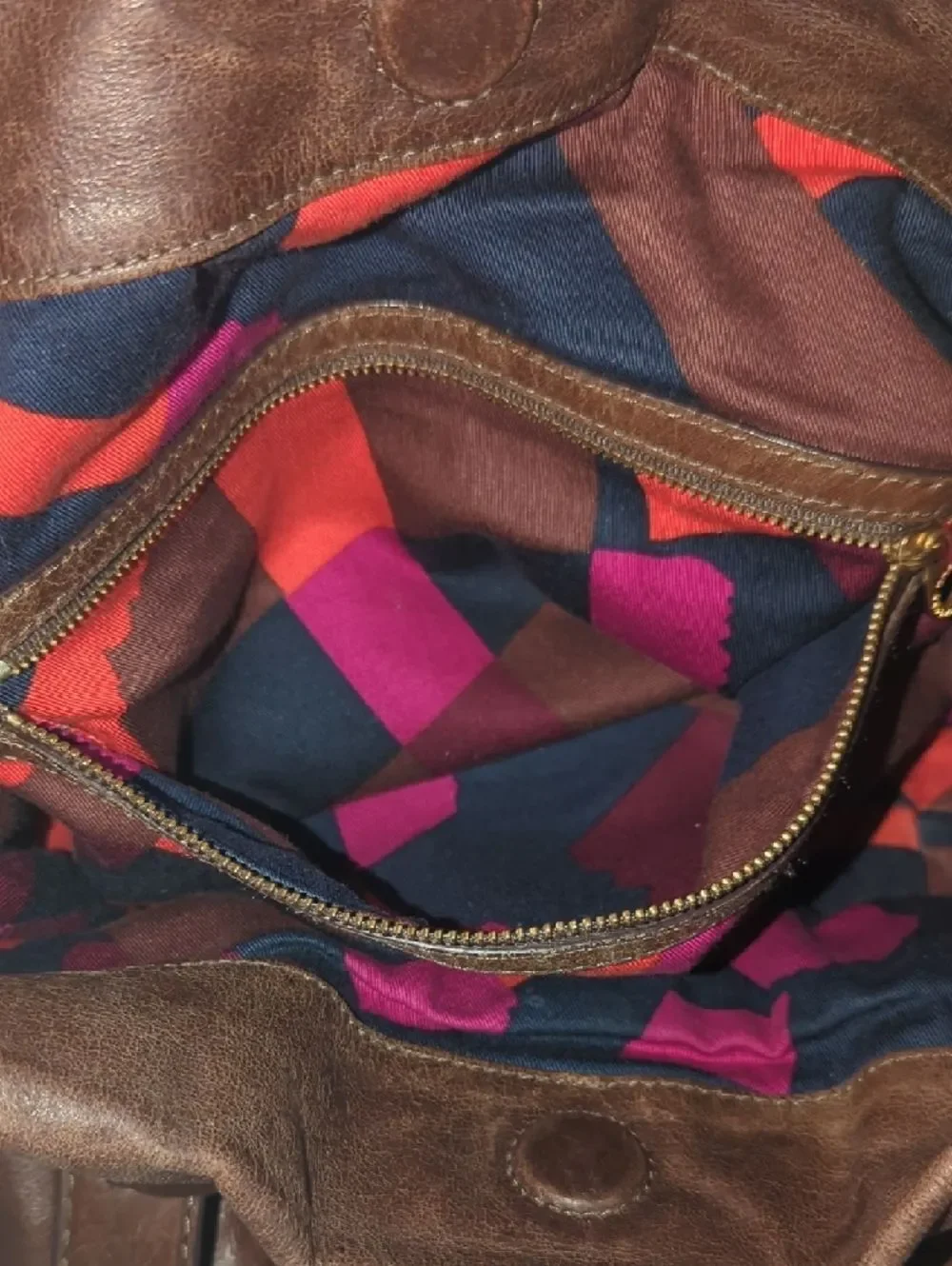 Marc by Marc Jacobs Brown Leather Shoulder Bag with Gold Hardware